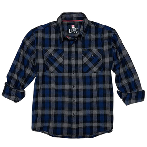 Horizon Design Flannel Shirt Hdesign 32203 Hornady L/s Flannel Lg Navy